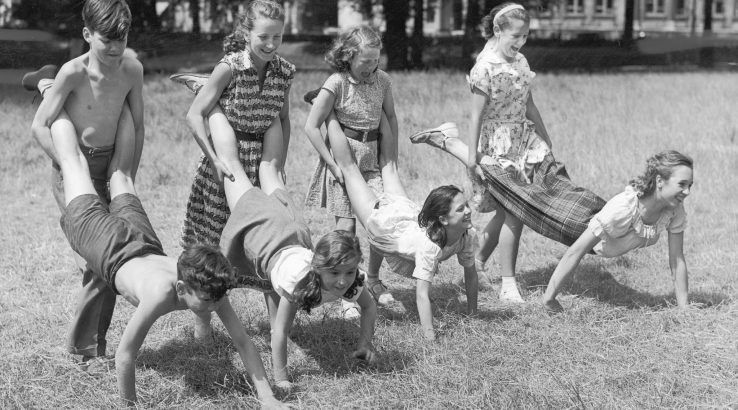 Field Day used to be a singular year-end highlight of wheelbarrow races and picnics — and parents might not have even been invited. Credit Reg Speller/Fox Photos, via Hulton Archive, via Getty Images